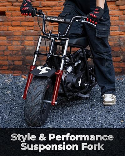 Miniatura 2 de FRP Minibike - Kit de suspensión para mini horquilla delantera, color rojo, compatible con Monster Mega Moto MMB80 MMB105 80cc 105cc Motovox MBX10