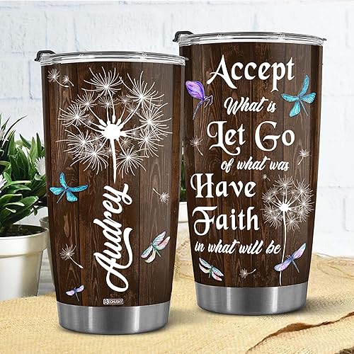 Vista 70 de BECHUSKY Vaso cristiano con versículo bíblico, regalos florales para mujeres, inspirador de fe, niña religiosa, mamá en cumpleaños, Pascua, Navidad