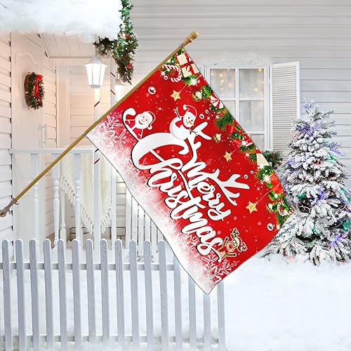 Miniatura 2 de Banderas de Navidad de 3 x 5 para exteriores, banderas de Feliz Navidad de doble cara para exteriores, decoraciones de casa de Navidad, banderas,