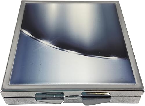 Elegante funda de transporte de condones plateada para bolsillo, bolso o viaje, sostiene y protege discretamente dos condones