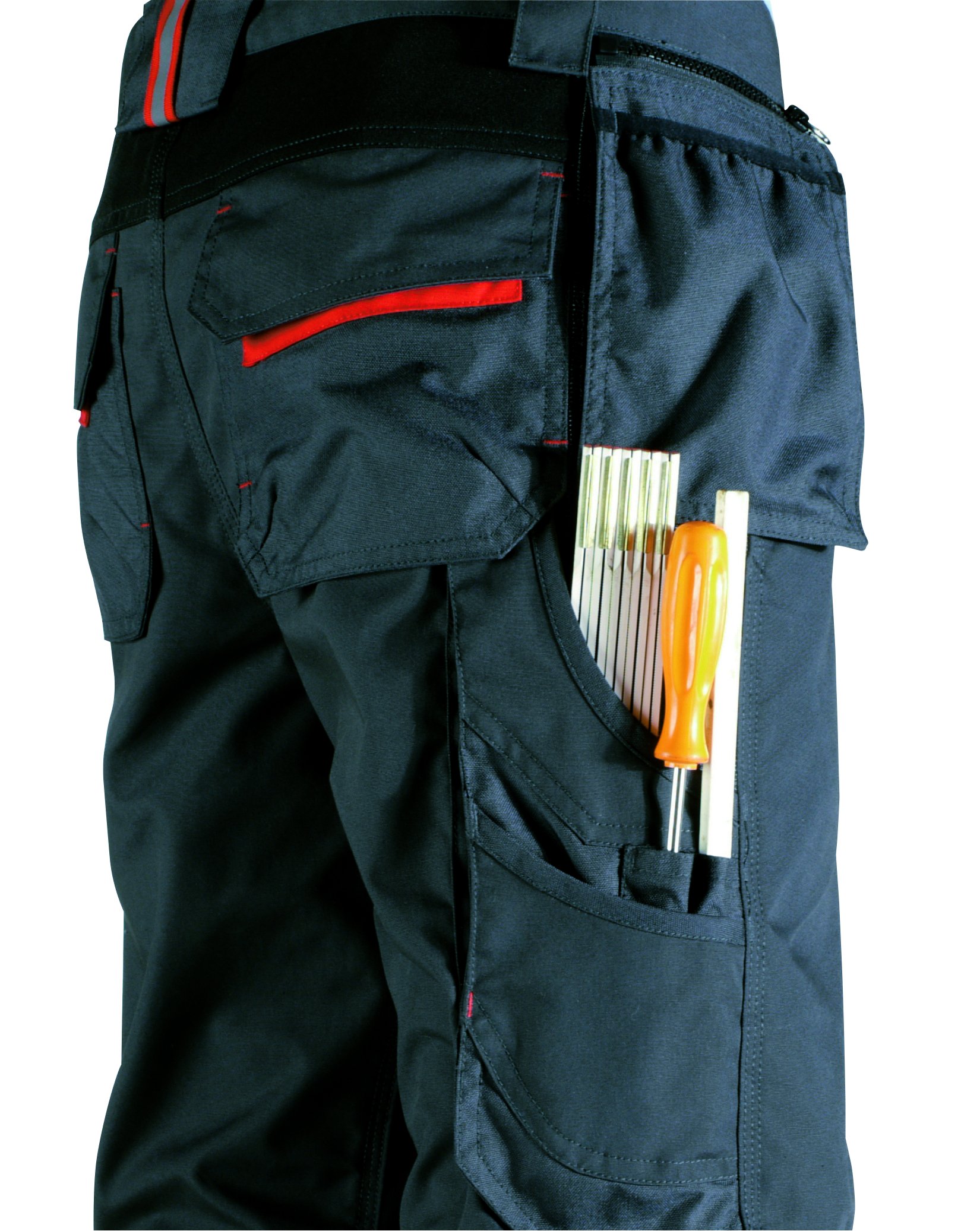 Pantalon De Travail Cargo U-Power Pour Homme - Taille élastique, Poches Genouillères - Tissu 98% Coton, 2% élasthanne - 8
