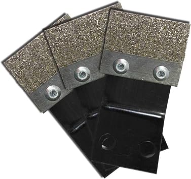 Diamabrush for Onfloor 6.5 Inch 25 Grit Concrete Floor Grinding, Preparation, Mastic, Thin Set, Paint, Urethane and Epoxy Removal Spring Replacement Blades. Set of 18.