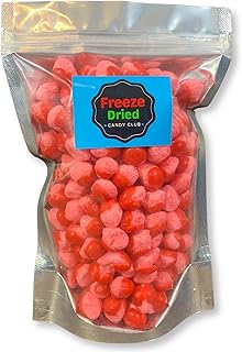 Freeze Dried CANDY CLUB Grehge CLUB Red Hots - Crunchy, Sweet, Spicy & Delicious! Always Crispy, Never Crushed • TikTok Tik Tok Challenge • Multiple Sizes (5 oz)