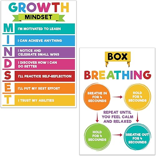 Miniatura 6 de 14 pósteres relajantes de esquina para el aula, carteles de salud mental, decoración de oficina, suministros de esquina para calmar las habilidades