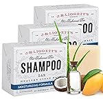 JRLIGGETT\'S Shampoo Bar - Moisturizing Formula, All Natural Solid Bar Shampoo with Coconut Oil & Aloe Vera, Sulfate Free, Detergent Free, Restores Softness, Protect Against Breakage, 3.5 oz - 3 Pack