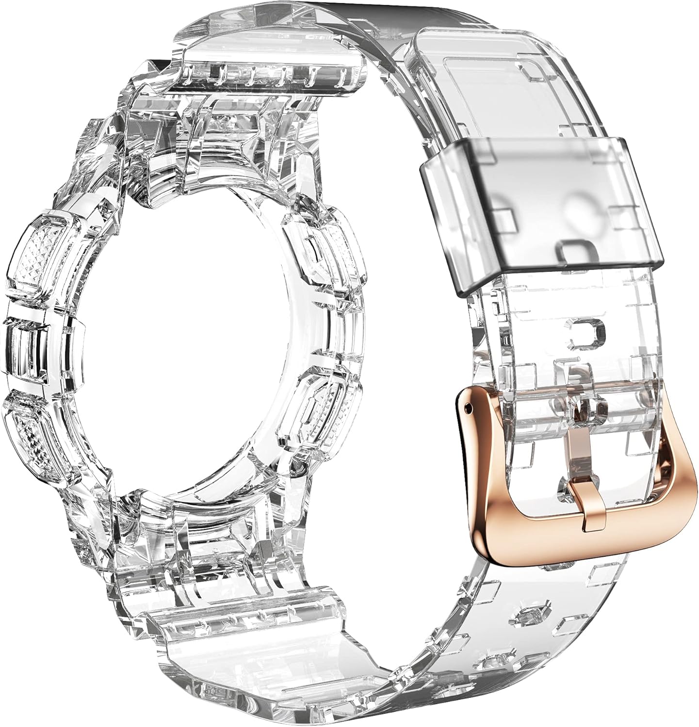 Straps+Case For Samsung Galaxy Watch Active 2 40mm Full Cover TPU Transparent Smart Watchband Bracelet Bumper Combination