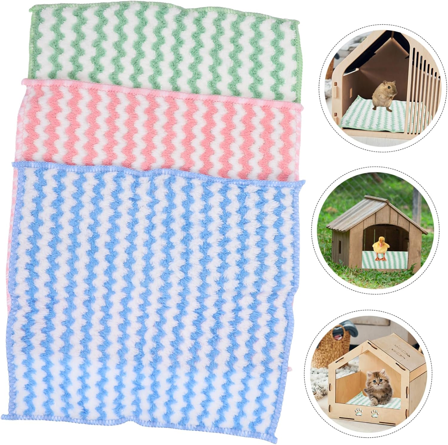 6pcs Pet Training Pads for Hamsters Hedgehogs and Small Animals Soft and Absorbent Bedding Mats for Cozy Cage Environment