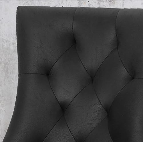 Miniatura 5 de Christopher Knight Home Sarah Sillas de comedor tradicionales de microfibra (juego de 2), color negro