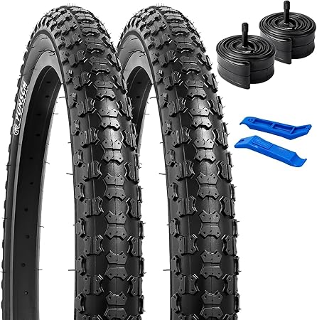 YUNSCM 2-PCS 20-inch Fietsbanden 20x2.125/57-406 and 20-inch Binnenband