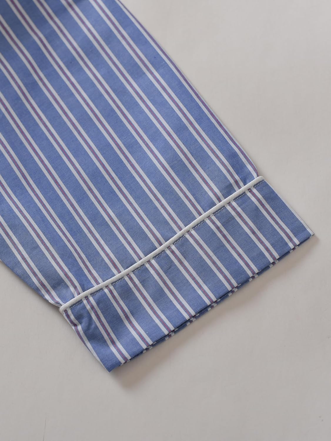 Latuza Men's Cotton Nightshirt Long Sleeve Sleep Shirt with Pocket - Image 6