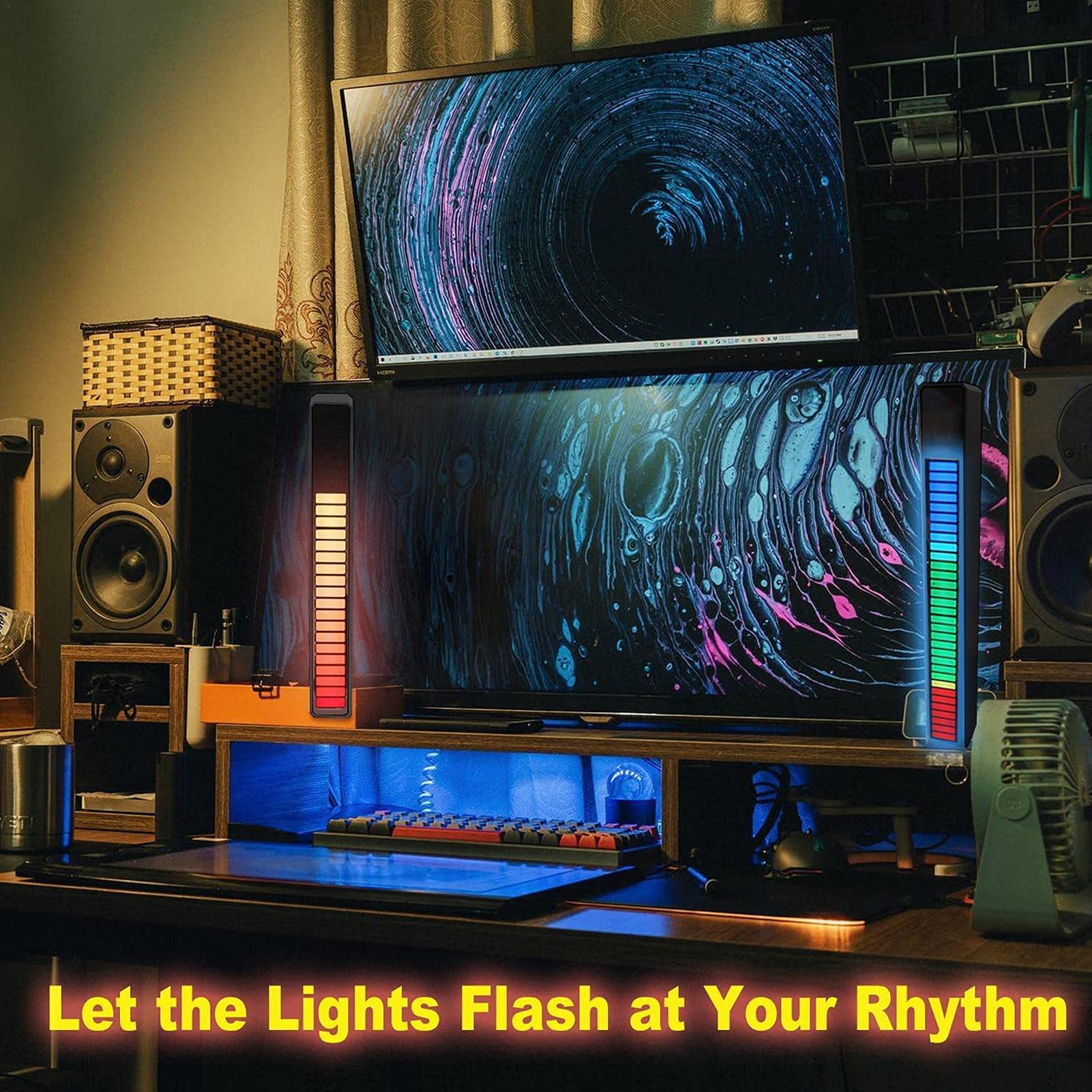 Amazon.co.jp: 音楽連動スマートLEDライト スマートRGBライト 音に反応