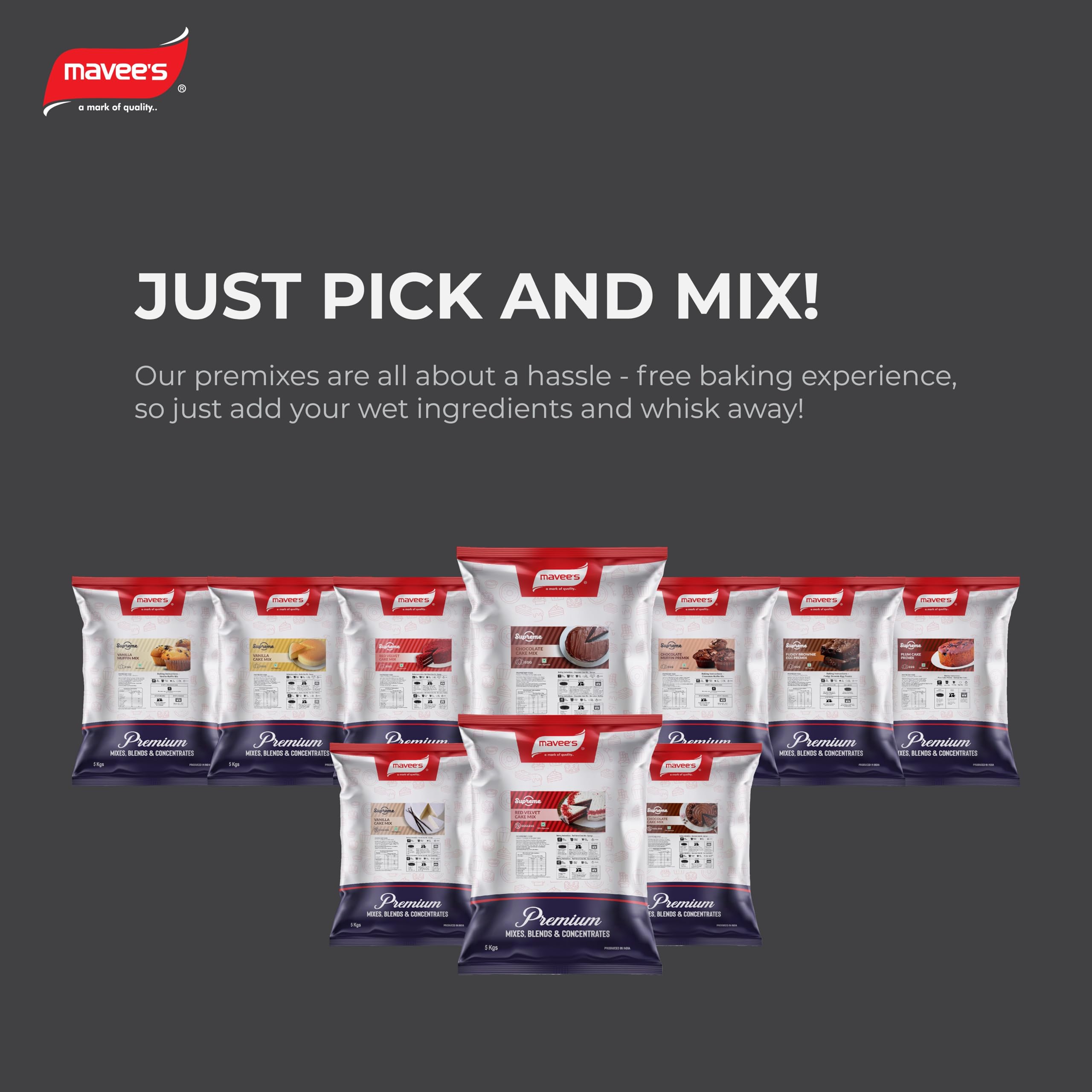 Supreme - Red Velvet Cake Mix Eggless | Premium Baking solutions | Instant Cake Premix Powder | 5Kg - Image 5 thumbnail