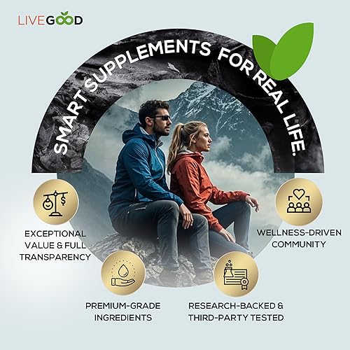 Miniatura 6 de LIVEGOOD Cápsulas de shilajit del Himalaya y musgo marino orgánico, ácido fúlvico orgánico, musgo marino y shilajit combo para apoyo de energía
