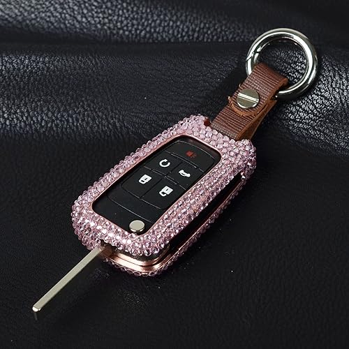 Miniatura 4 de M.JVisun Funda hecha a mano para llavero de automóvil para Chevrolet Chevy Aveo Camaro Cruze Epica Equinox Impala Lova RV Malibu Sail3 Sonic SS