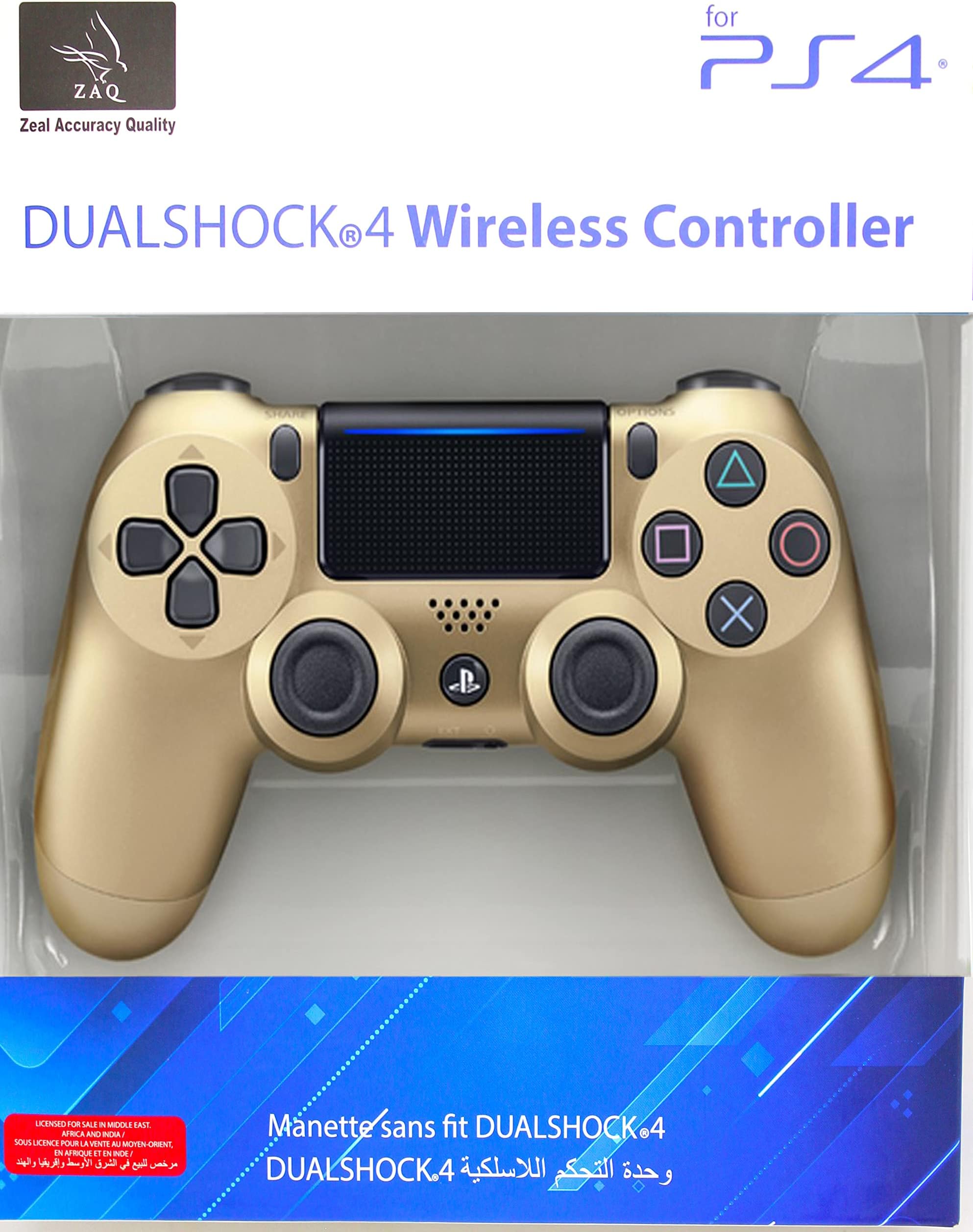 Dualshock 4 Wireless Controller for Sony PlayStation 4, Bluetooth Gamepad Controller for PS4 With Dual Vibration Gold