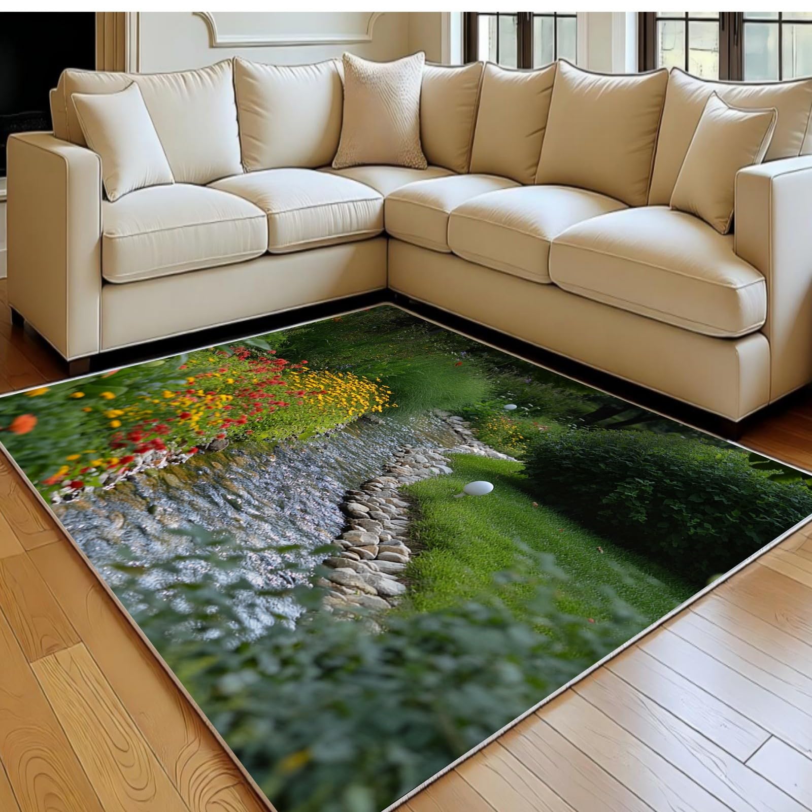 Tapis de salon moderne 140x200 grand tapis de chambre