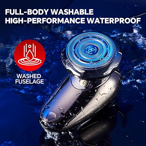 Miniatura 4 de Big Blade - Afeitadora eléctrica para la cara de hombres, 3 en 1, multifuncional, pequeña afeitadora eléctrica para hombre, kit de aseo rotativo