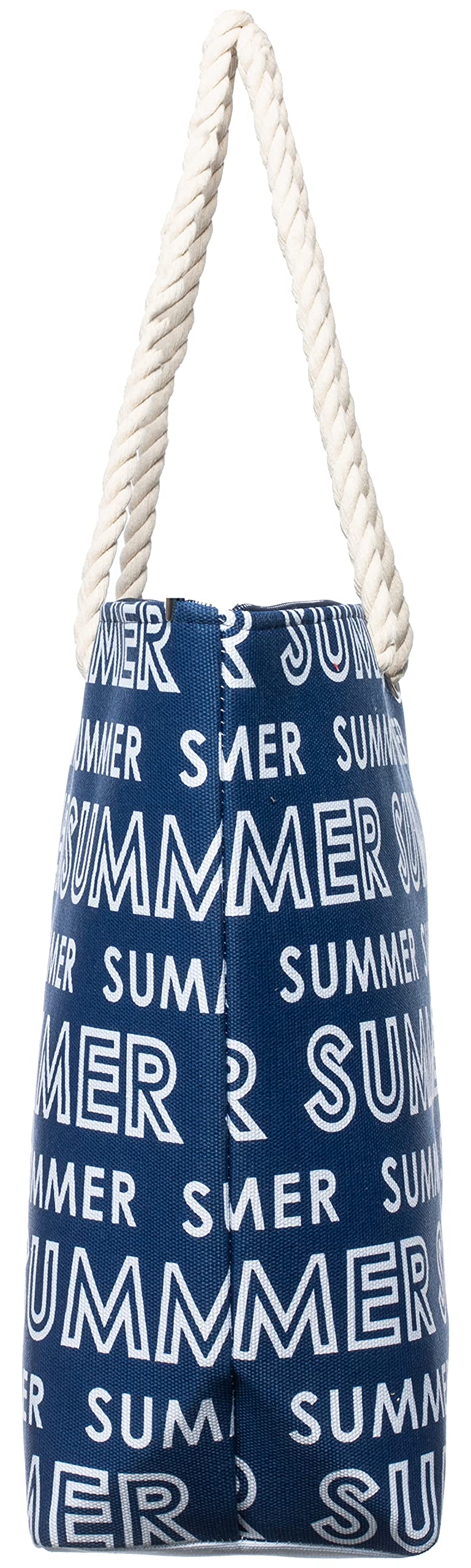 Brandsseller Borsa da spiaggia con chiusura lampo, 50 x 38 x 15 cm, tasca interna