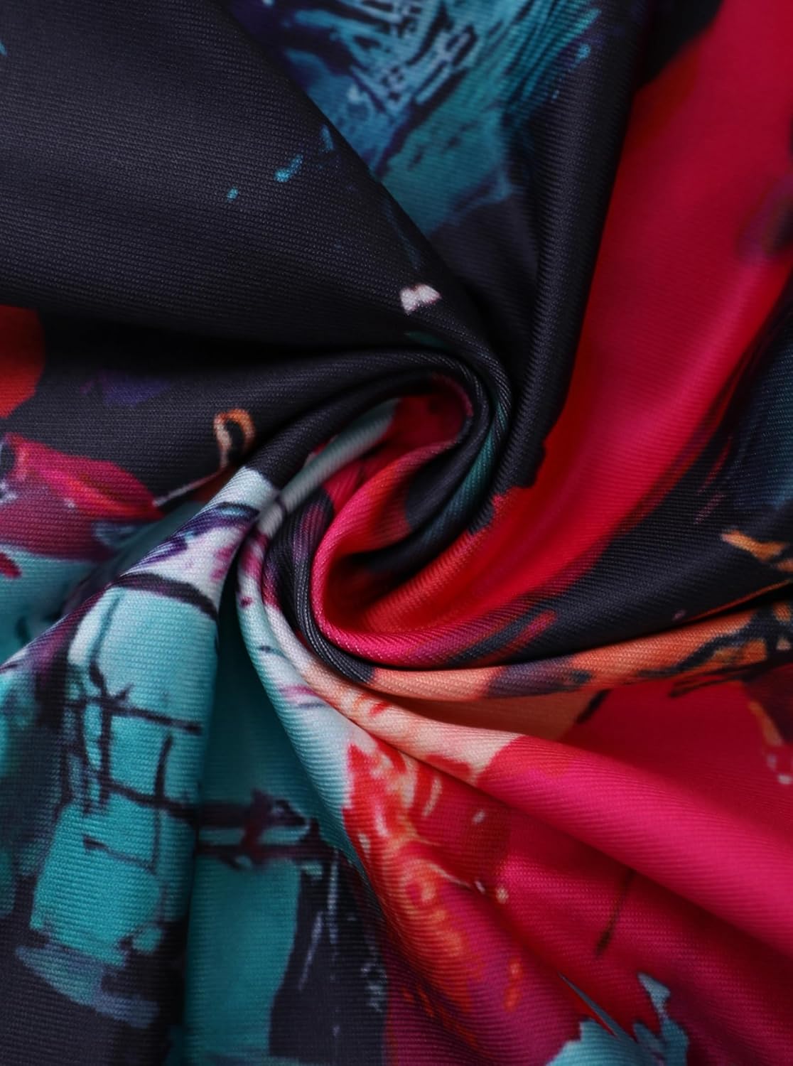 LovelyWholesale Women Sexy Button Down Shirts Long Sleeve Collared Tie Dye Tops - Image 7