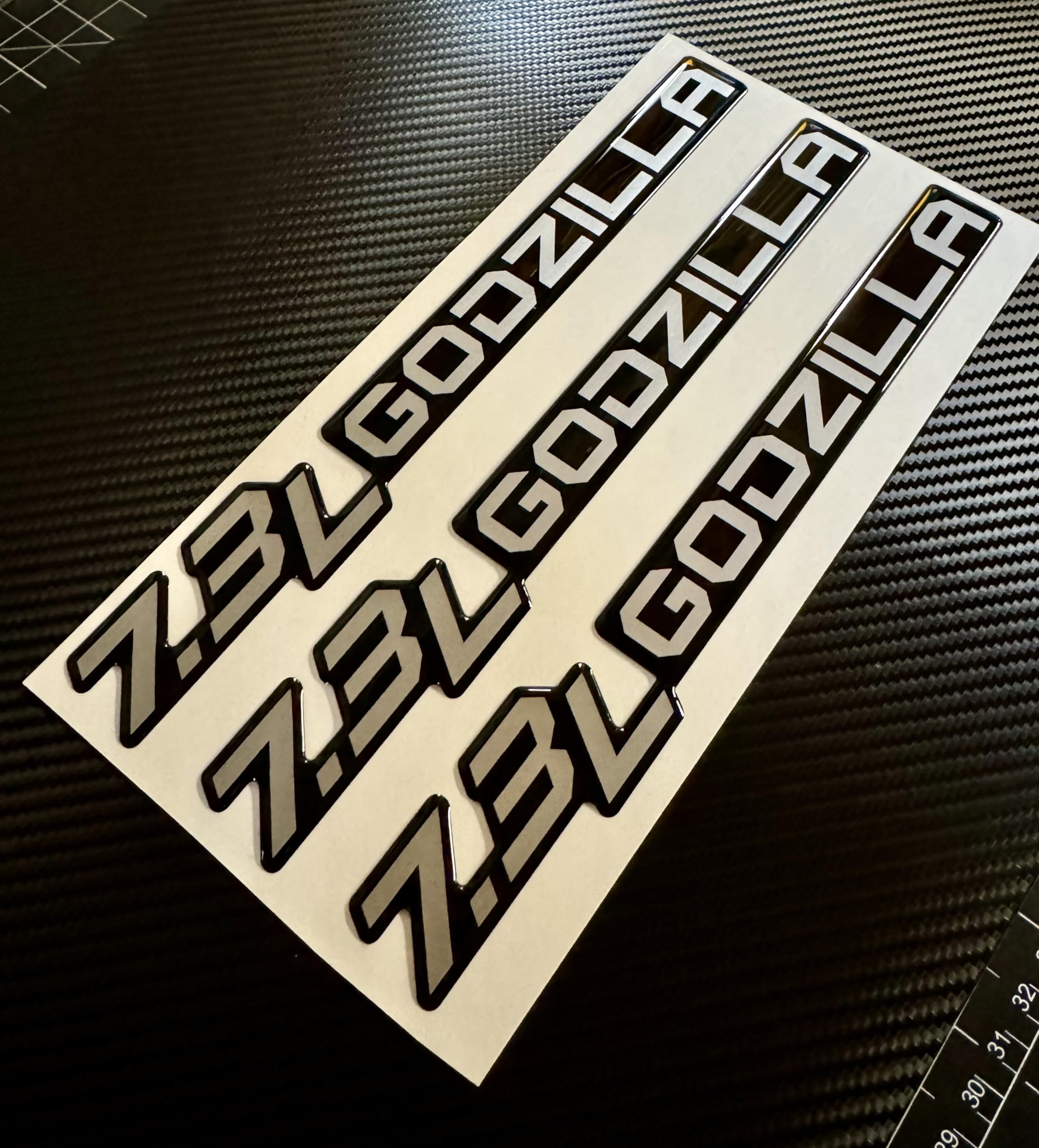 Amazon.com: Generic Set of (3) Gel-Coated 7.3L Badge Name Plate