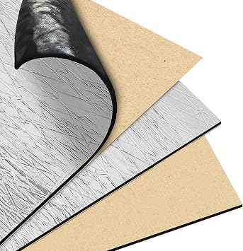 196 mil 37 sqft Car Sound Deadener Deadening Mat Audio Noise and Heat Shield Insulation Closed Cell Foam Dampening Material with Self Adhesive 29 PCS15.7" 11.8