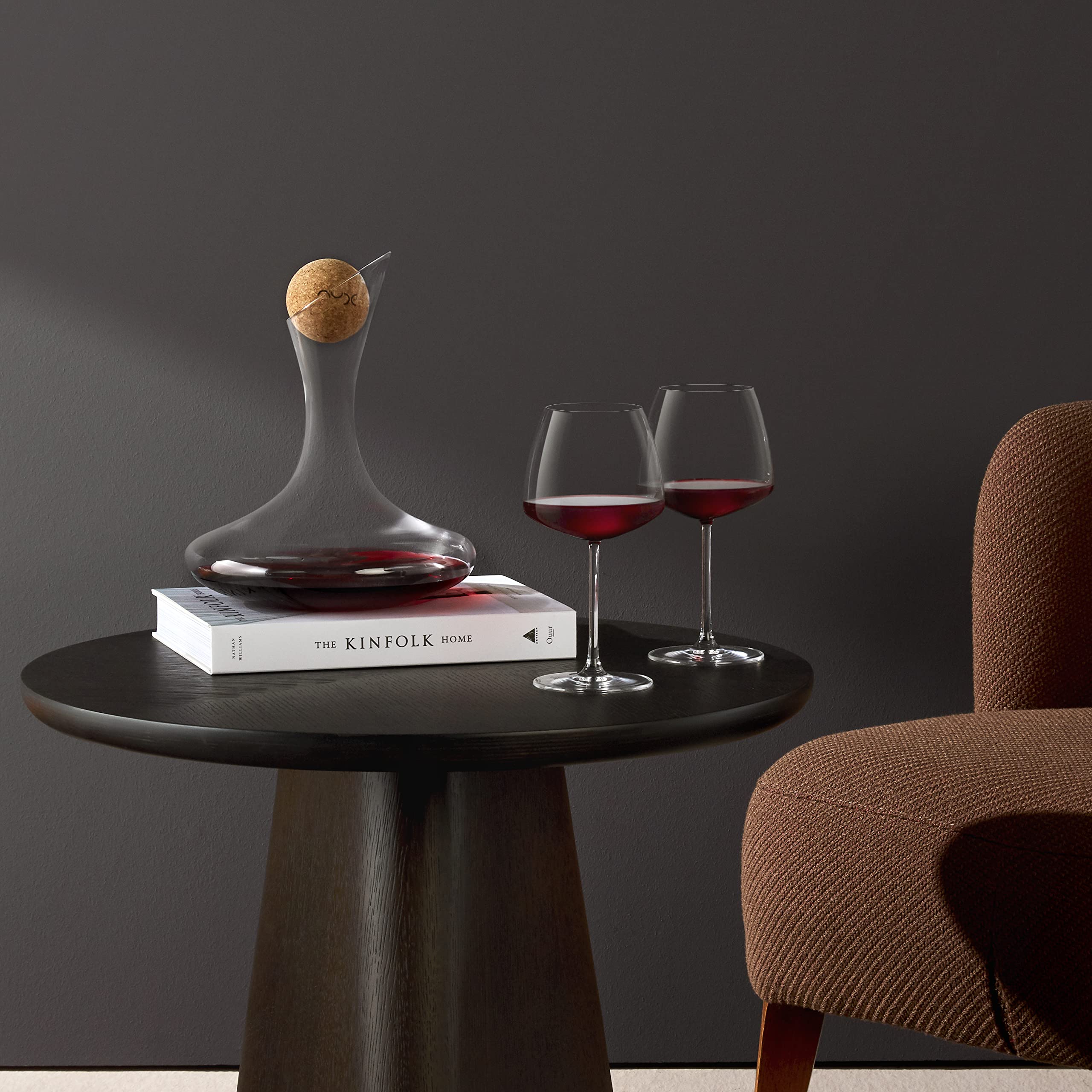 Nude Mirage - Juego de copas de vino tinto-blanco, copas de vino de cristal, cristal sin plomo, copas de vino de tallo, copas de vino únicas, juego de 2 copas de vino