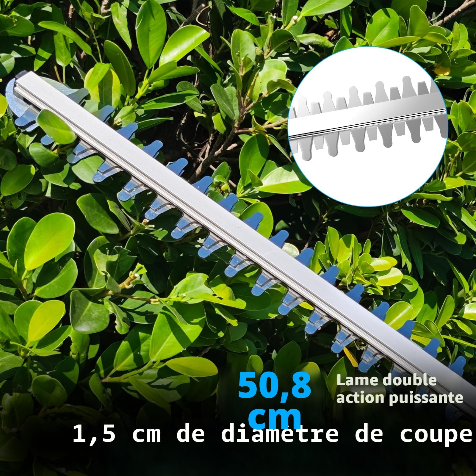 Makita Taille-haie électrique sans fil 52 cm 18 V sans balais tête rotative 180° sans batterie