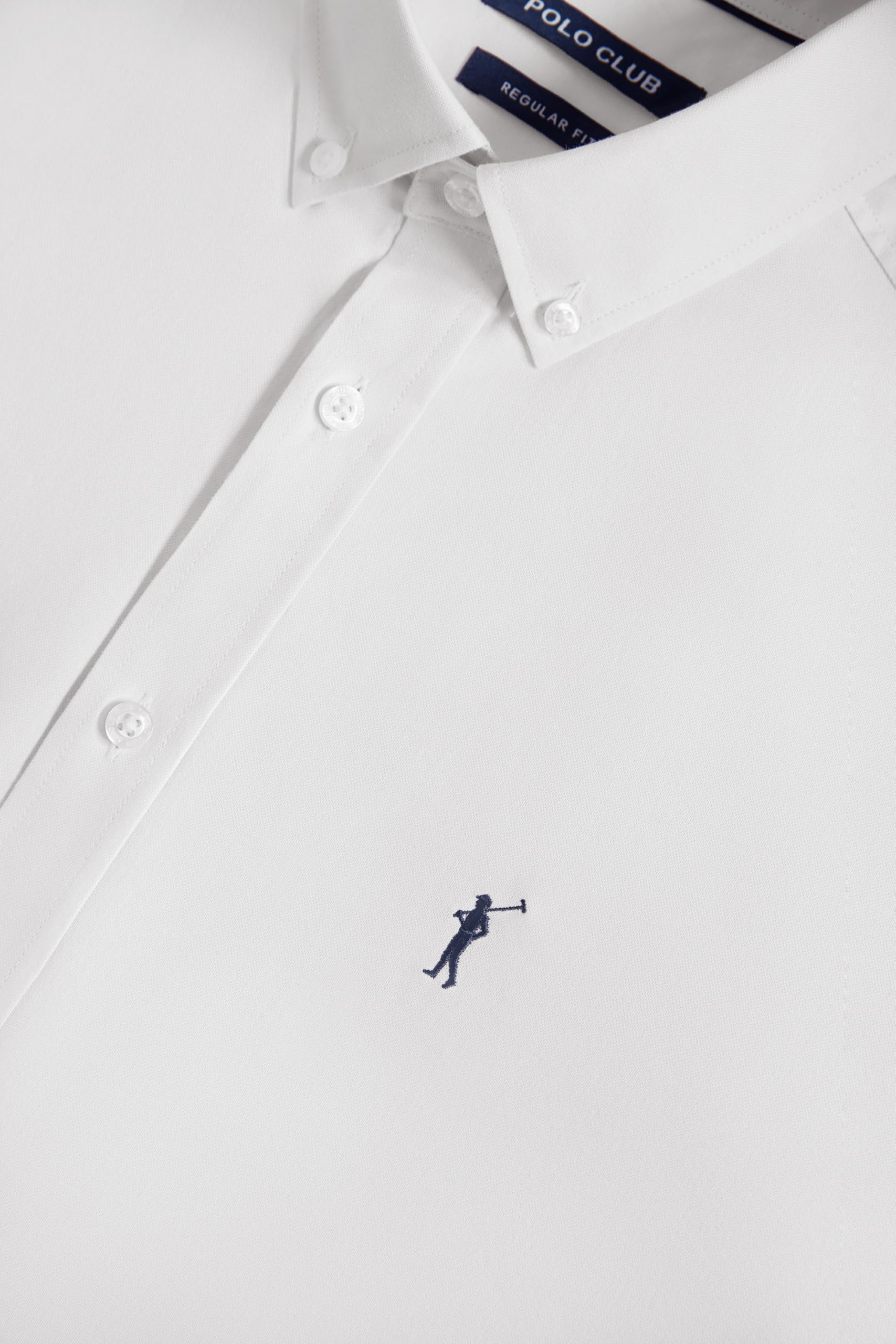 Polo Club Herren Hemd Einfarbig Baumwolle Businesshemden Klassisch Hemden - Freizeithemd Langarm - Long Sleeve Shirt