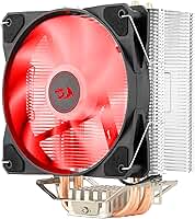 Aircooler Redragon Tyr Preto com LED Vermelho Fan de 120mm CC-9104R