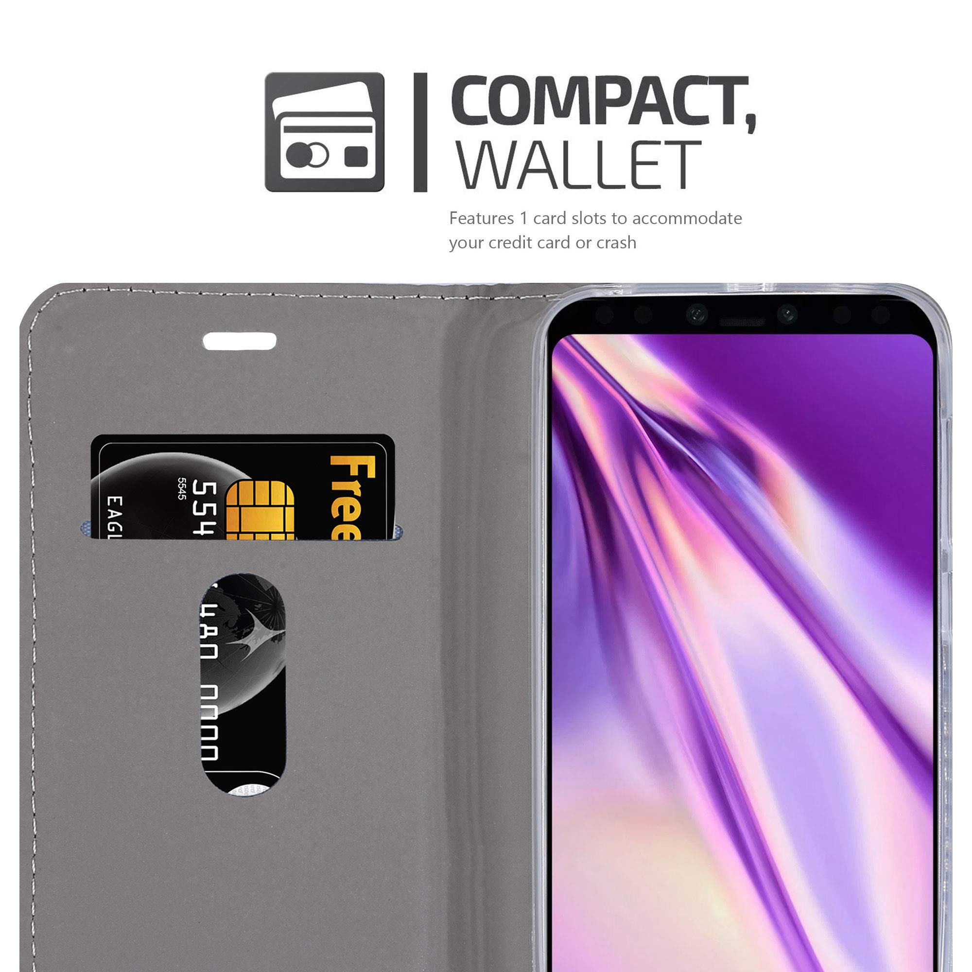 Cadorabo Custodia Libro per Google Pixel 4 XL in AZZURRO SCURO NERO - con Vani di Carte, Funzione Stand e Chiusura Magnetica - Portafoglio Cover Case Wallet Book Etui Protezione Cadorabo Custodia Libro per Google Pixel 4 XL in AZZURRO SCURO NERO - con Vani di Carte, Funzione Stand e Chiusura Magnetica - Portafoglio Cover Case Wallet Book Etui Protezione