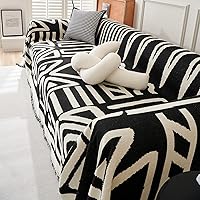 Vista 7 de VClife - Funda para sofá de 2 plazas o modular, de felpilla, antideslizante, bohemia, apta para perros, lavable, protectora, con borlas, para sala