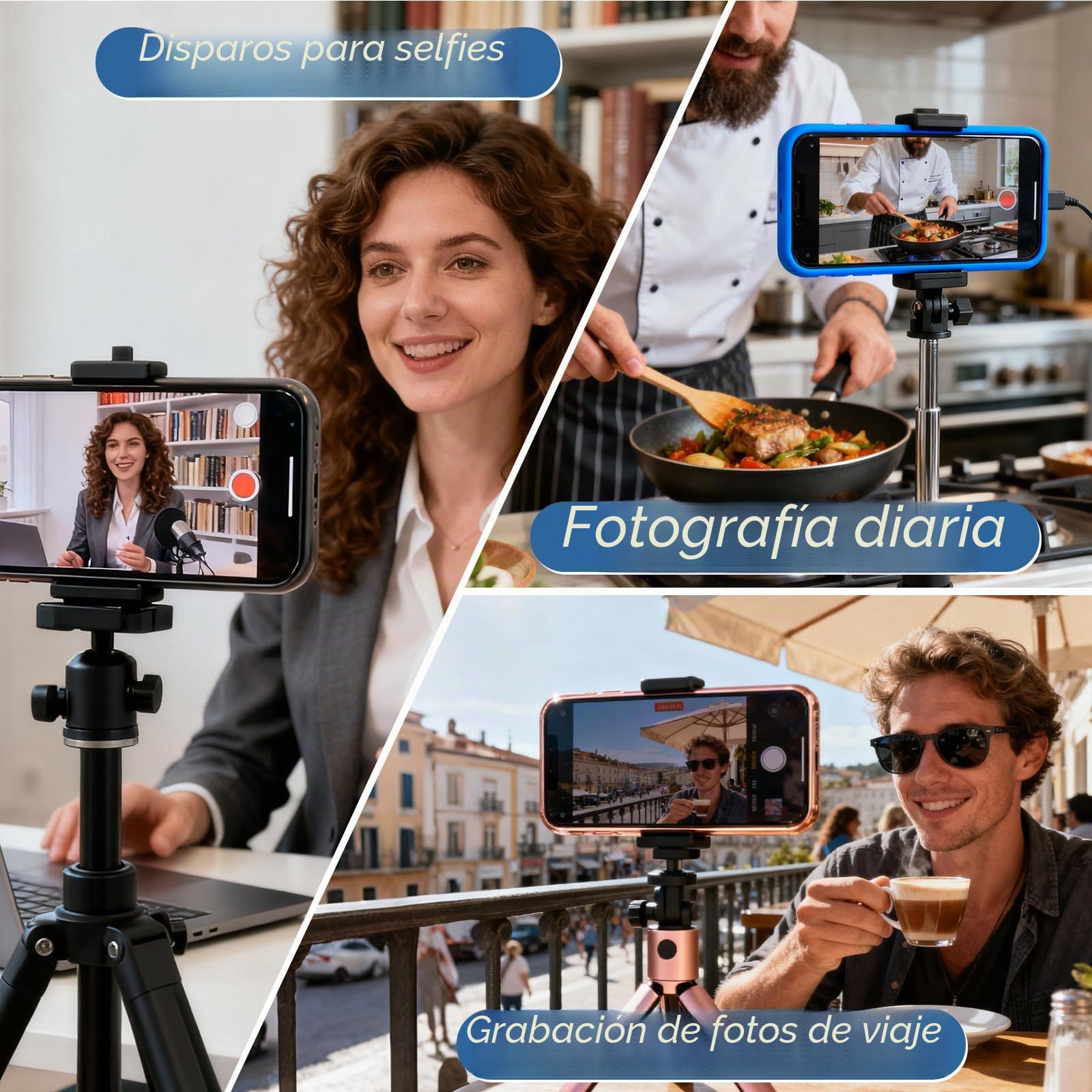 Monitor Selfie Magnético 4K para Cámara Trasera de Smartphone | Espejo para iPhone y Android, Control por Botón, Pantalla 4.02", Batería 3.5H, WiFi Dual, Carga USB-C Vlog Pantalla