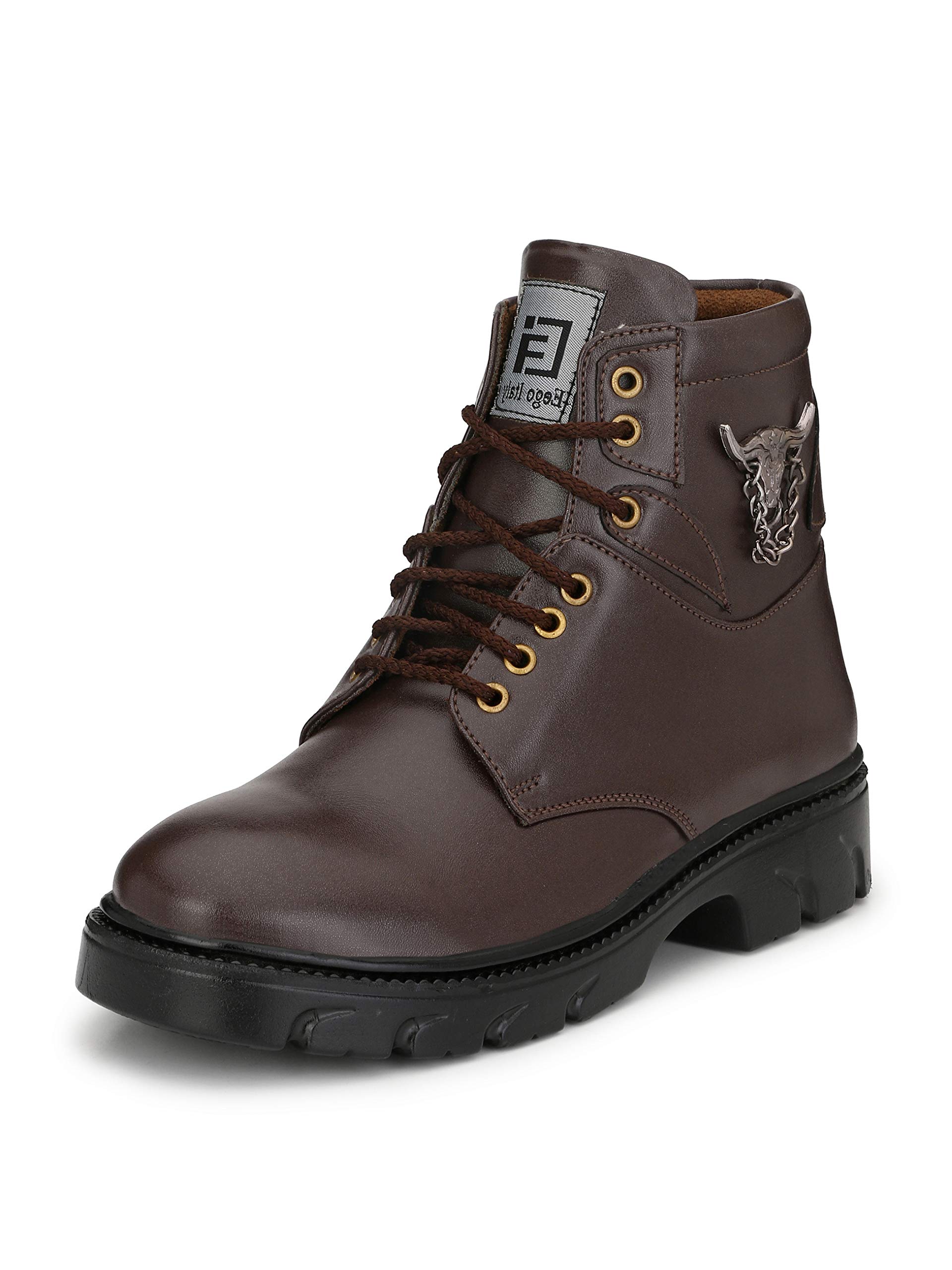 Eego ItalyBlack Synthetic Stylish Men's Boots