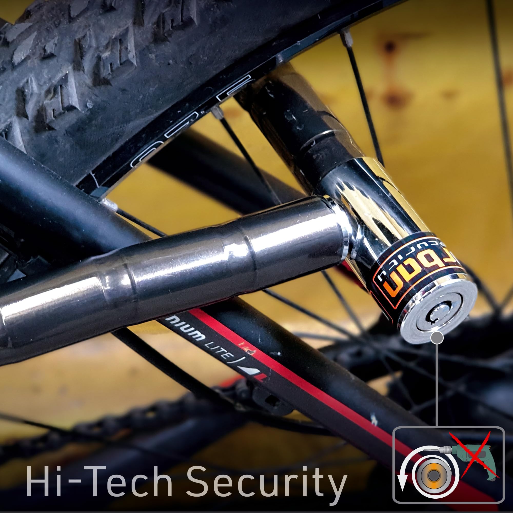 Catena Antifurto Per Moto, Bici E Scooter - Cavo In Acciaio Rinforzato Da 120cm Con Serratura