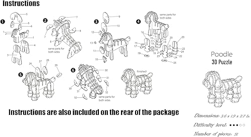 Miniatura 10 de Vyperion Rompecabezas de madera 3D para mascotas, caja de animales para gatos  Kit de modelo de madera contrachapada para adultos, adolescentes y