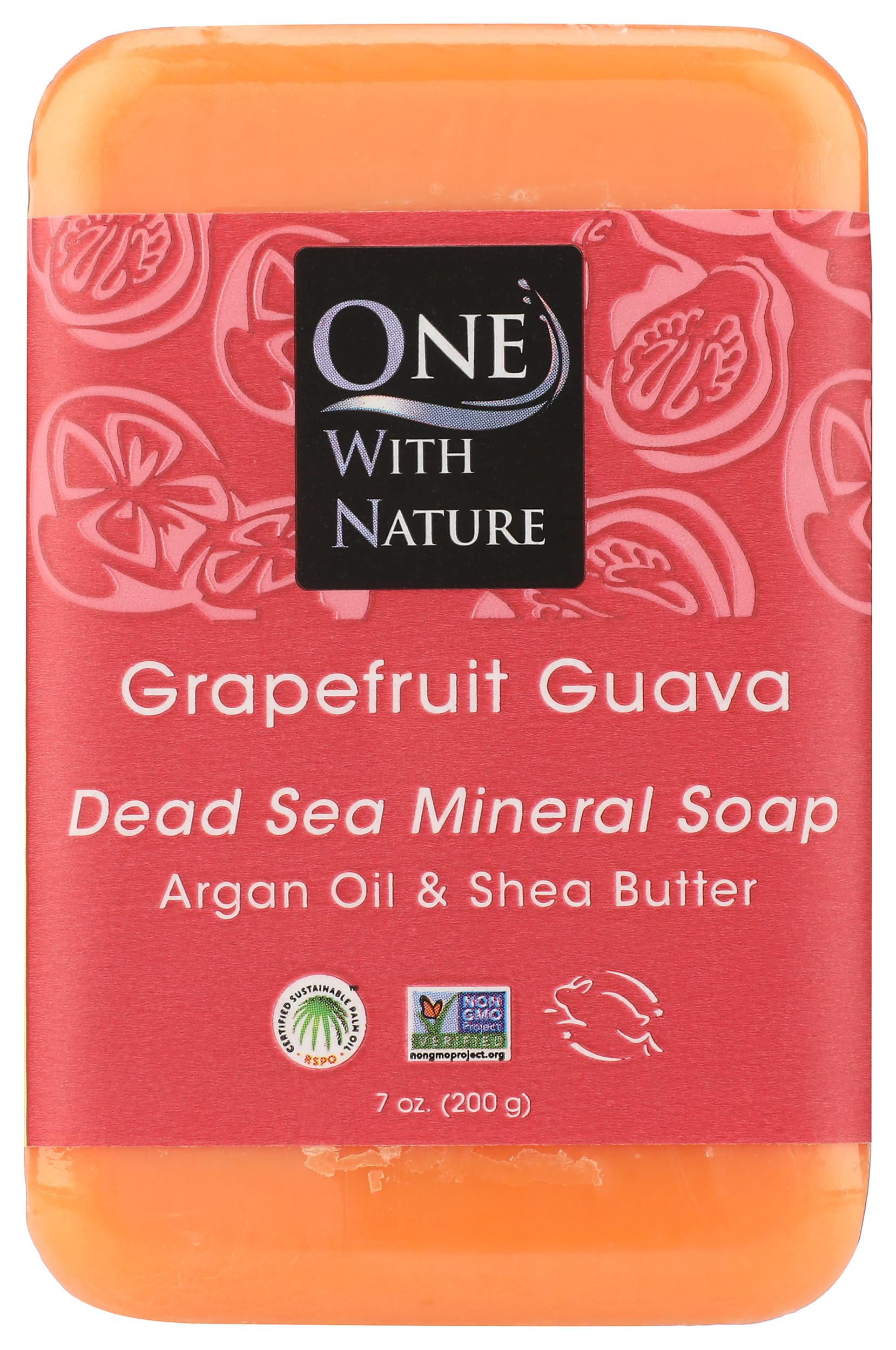 One With Nature Soap Bar Grpfrt Guava, 7 oz