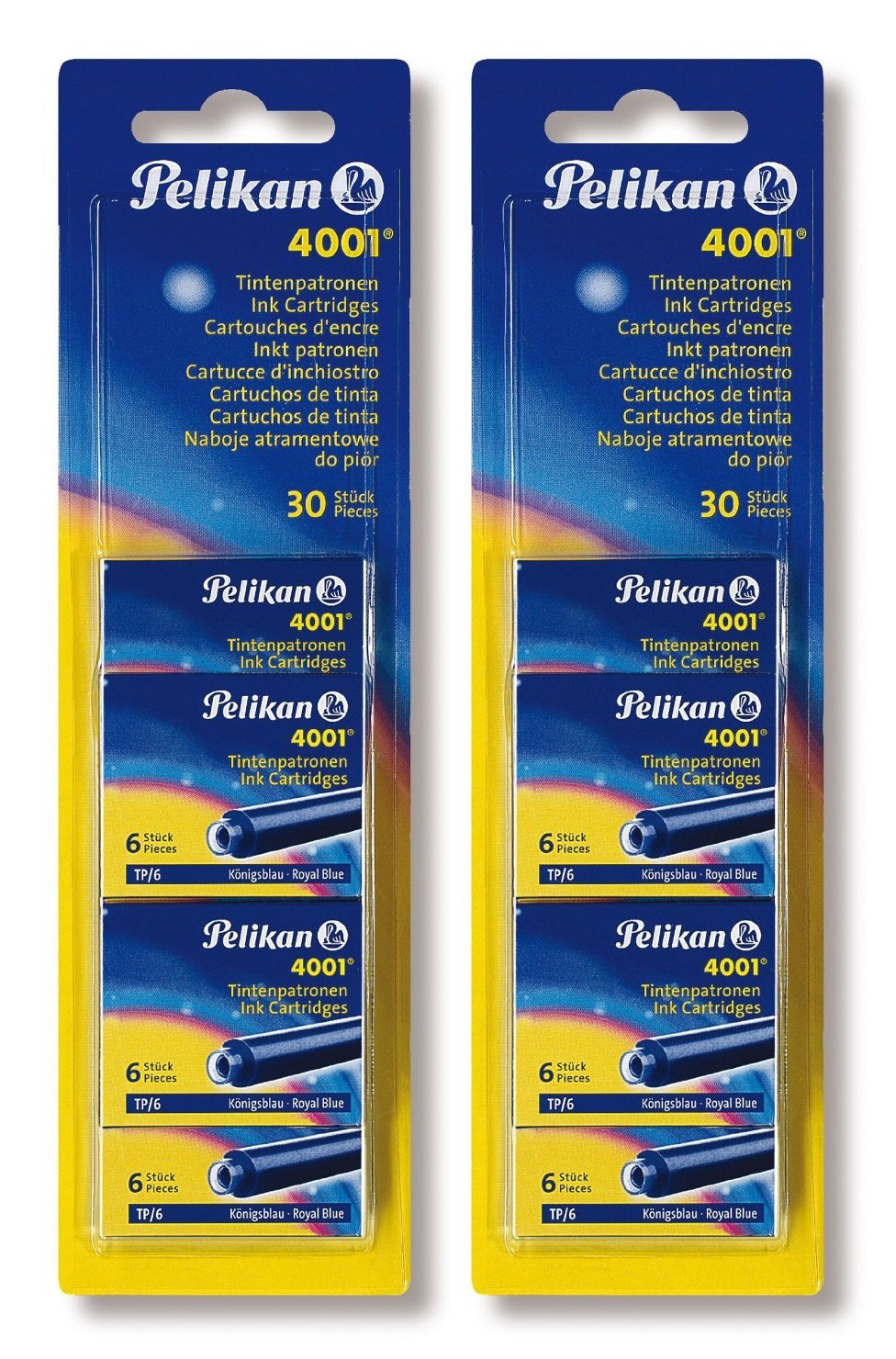 Cartucce Di Inchiostro Pelikan 4001 Blu Royal - Confezione Da 10 Pezzi, Alta Capacità - Foto 6