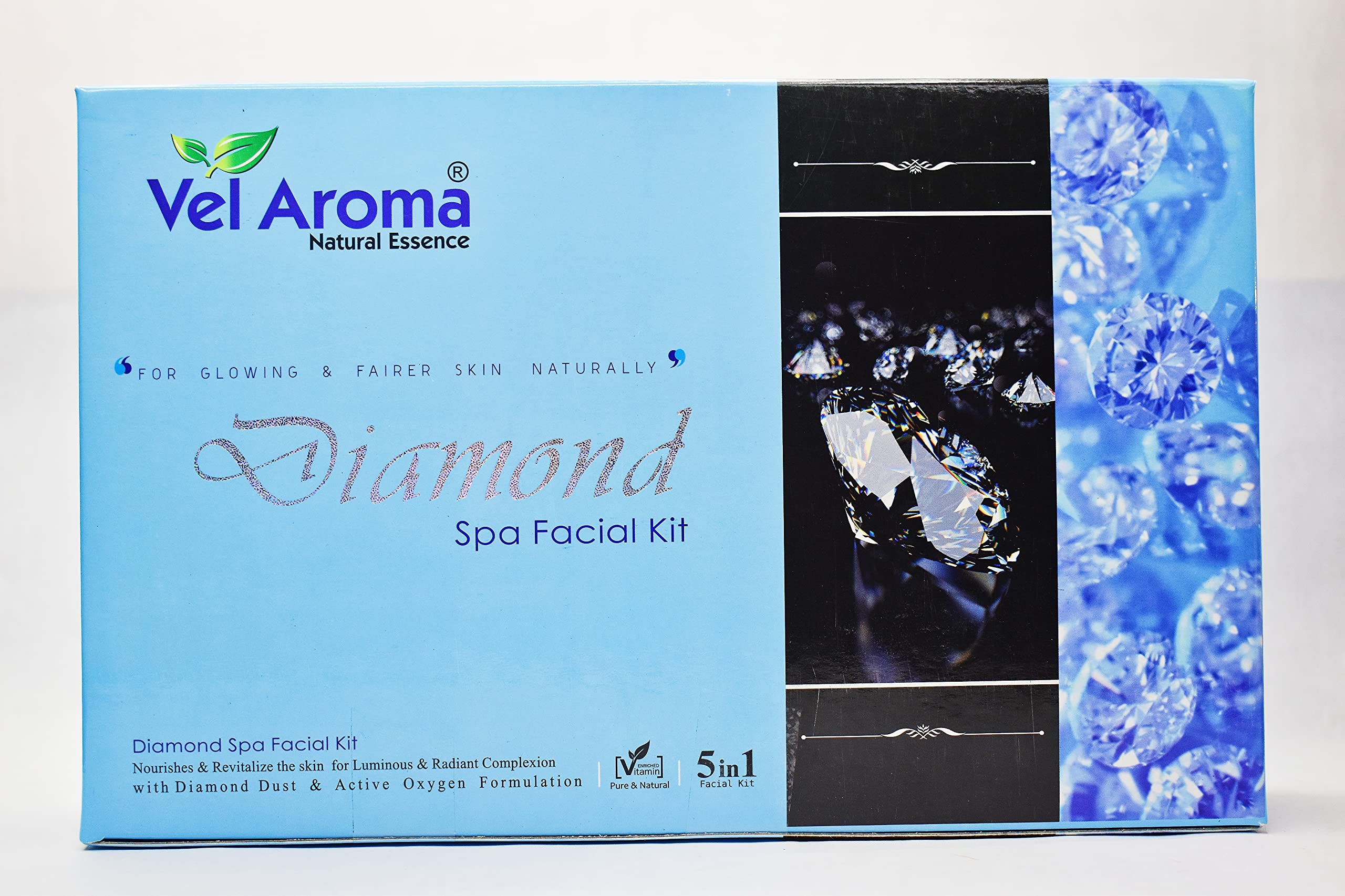 Vel Aroma - Diamond Facial Kit - Medium Size Diamond 5 in1 Facial Kit 650g