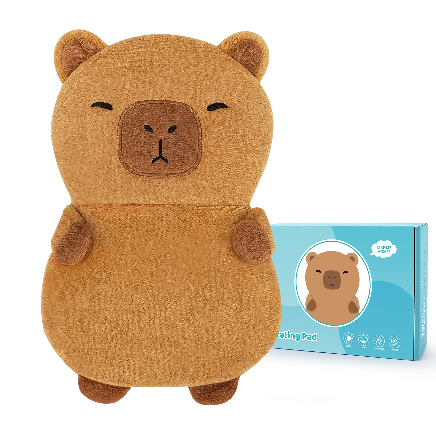 Microwavable Heating Pad Capybara Heating Pad for Cramps Period Pain Relief
