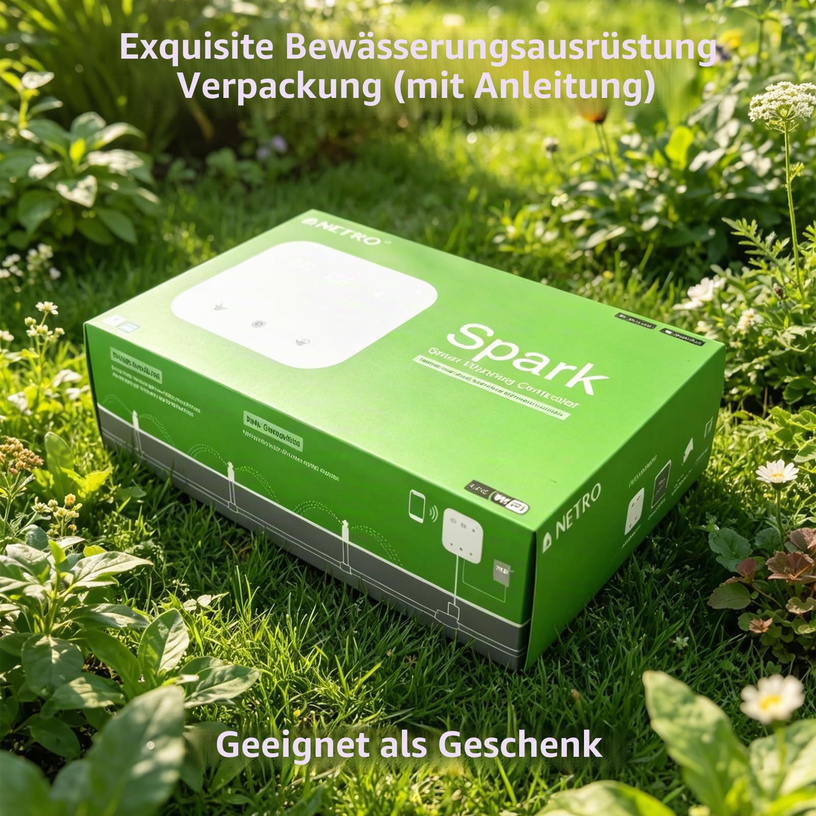 Netro Spark Smart Sprinkler-Controller, WiFi, wetterbewusst, Fernzugriff (8 Zonen)