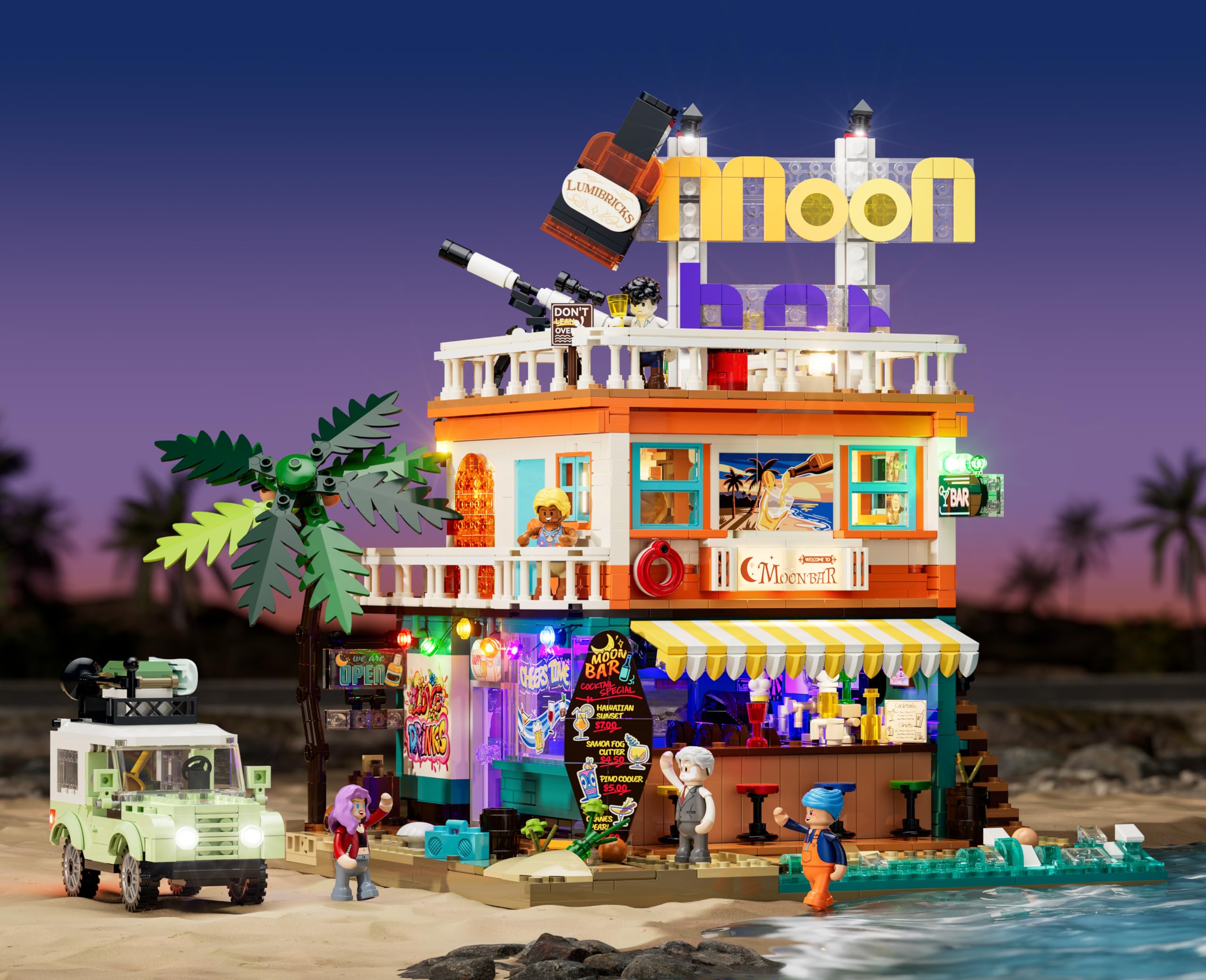 Lumibricks Moon Bar Building Set