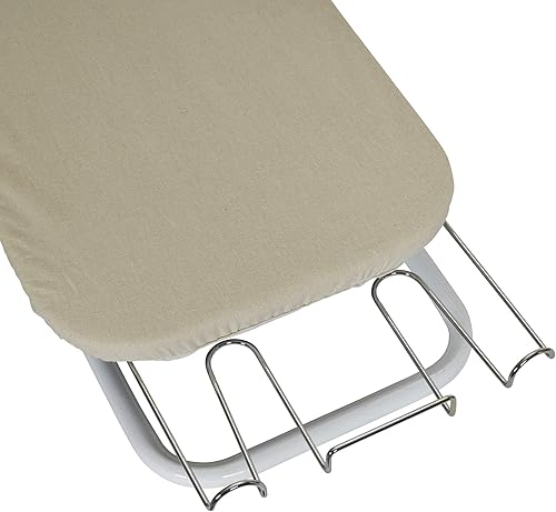 Household Essentials Tabletop Ironing Board with Iron Rest | Wood Top, Sturdy Metal Legs with Support Bars | Compact & Lightweight Ironing Board for Small Spaces, Dorms, Apartments | 30"x12"