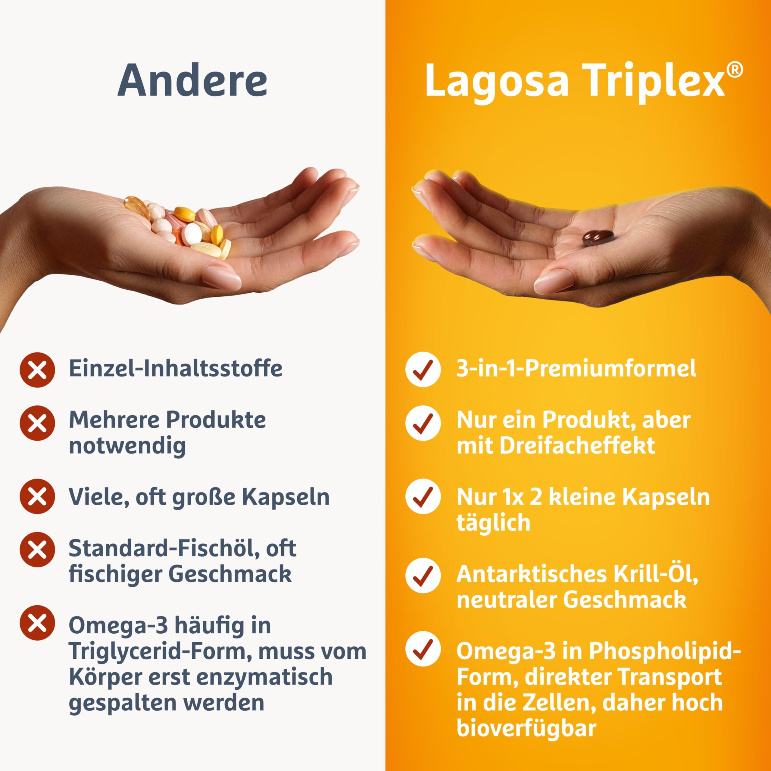 Natürliche Formel mit Omega-3 (EPA/DHA) & Cholin aus Krillöl für Herzfunktion, Leberfunktion und Fettstoffwechsel*- ergänzt mit Mariendistel, Nahrungsergänzungsmittel | 180 Kapseln