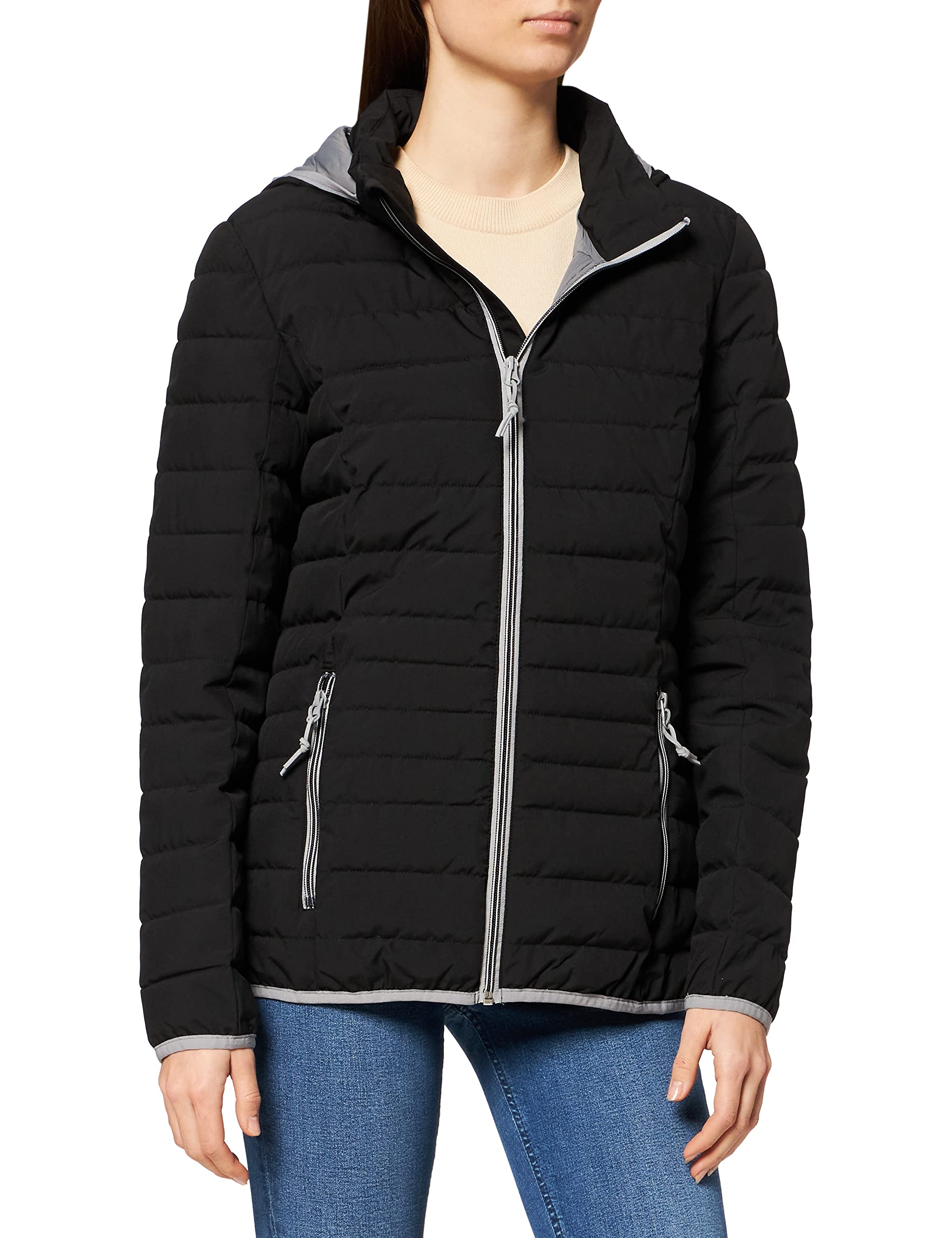 G.I.G.A. DX Uyaka Giacca funzionale casual in look piumino con cappuccio staccabile con zip Donna