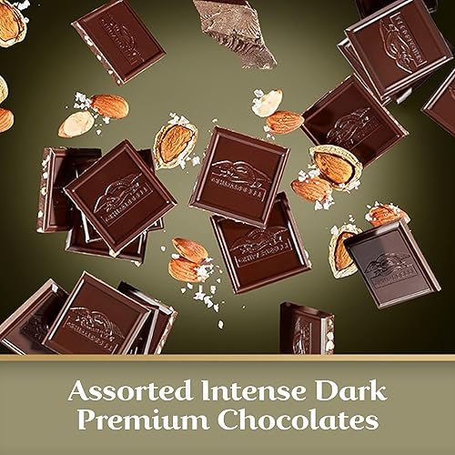 Miniatura 3 de Ghirardelli - Peso neto oscuro intenso, 19.14 onzas, chocolate negro 60% cacao, 72% cacao, chocolate negro sal marina velada con almendras