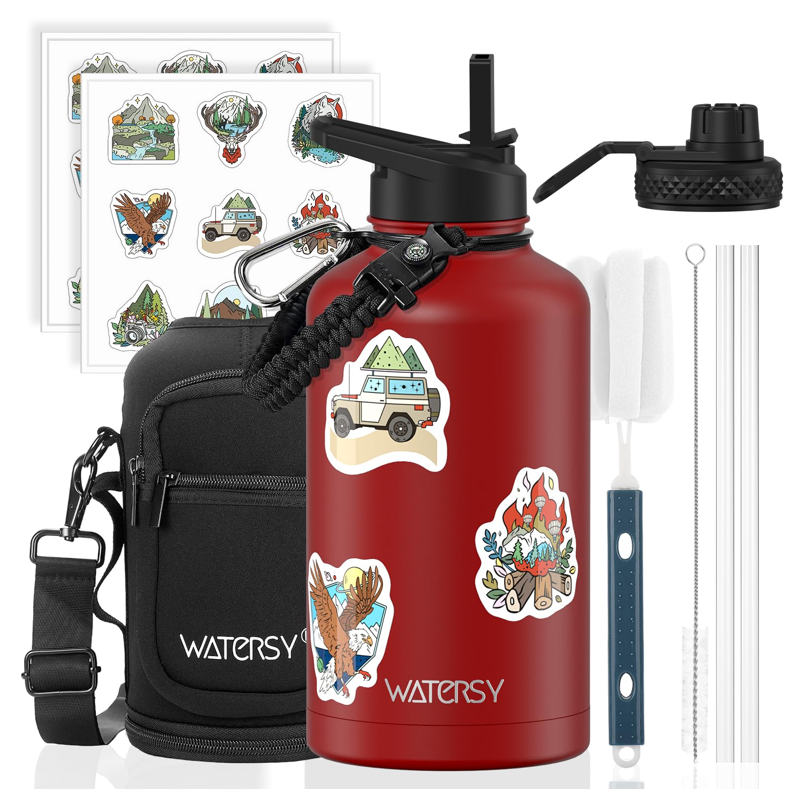 WATERSY 64oz Insulated Water Bottle