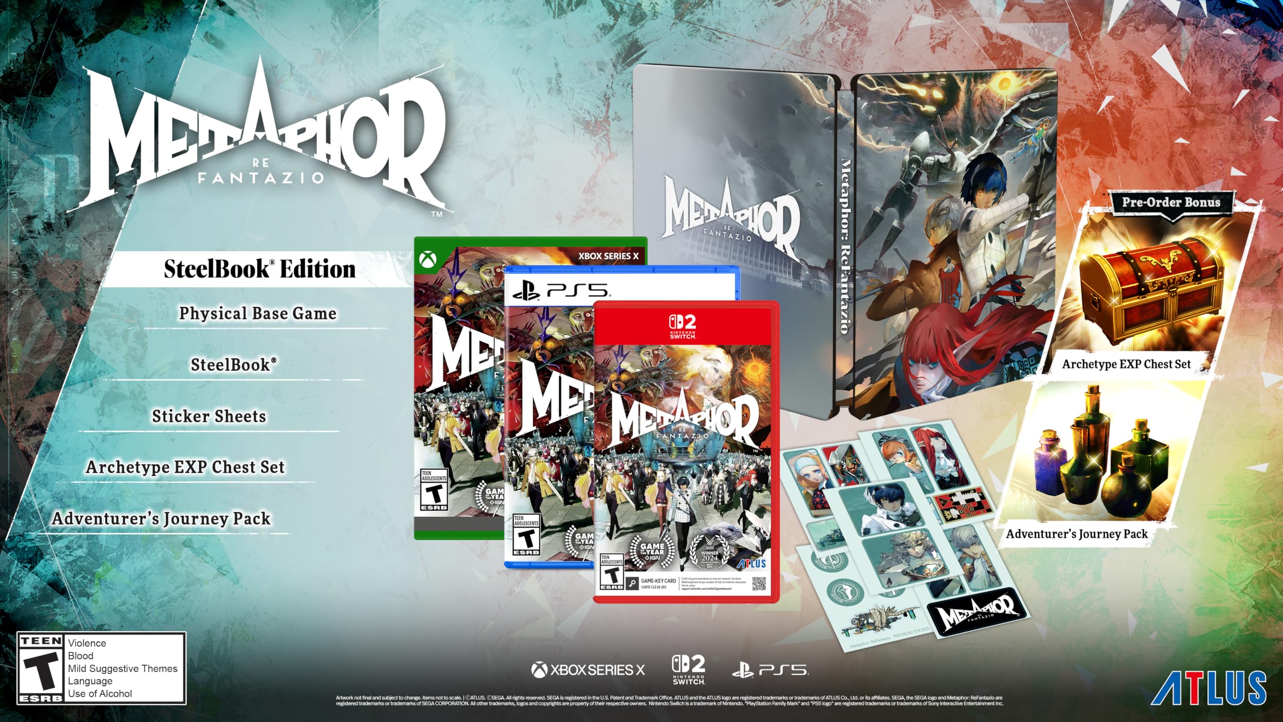 Metaphor: ReFantazio: SteelBook Edition - Nintendo Switch 2