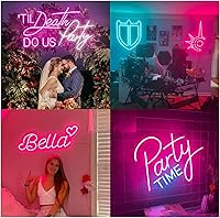 Vista 2 de Custom Neon Signs Customizable Neon Signs for Wall Decor,Custom LED Sign Personalized Neon Lights for Bedroom Nail Salon Wedding Birthday Party