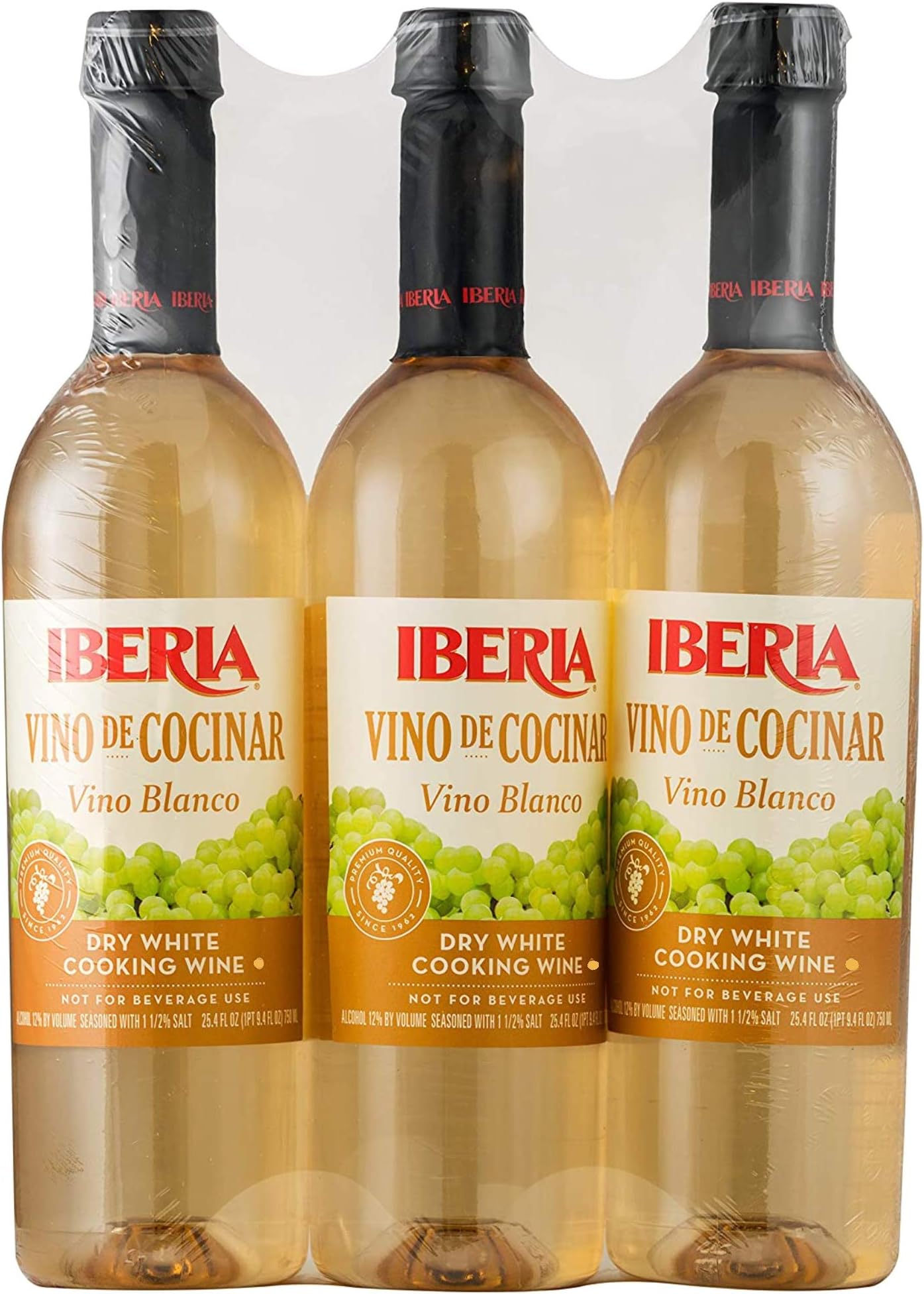 Iberia Dry White Cooking Wine, 25.4 oz (Pack of 3)