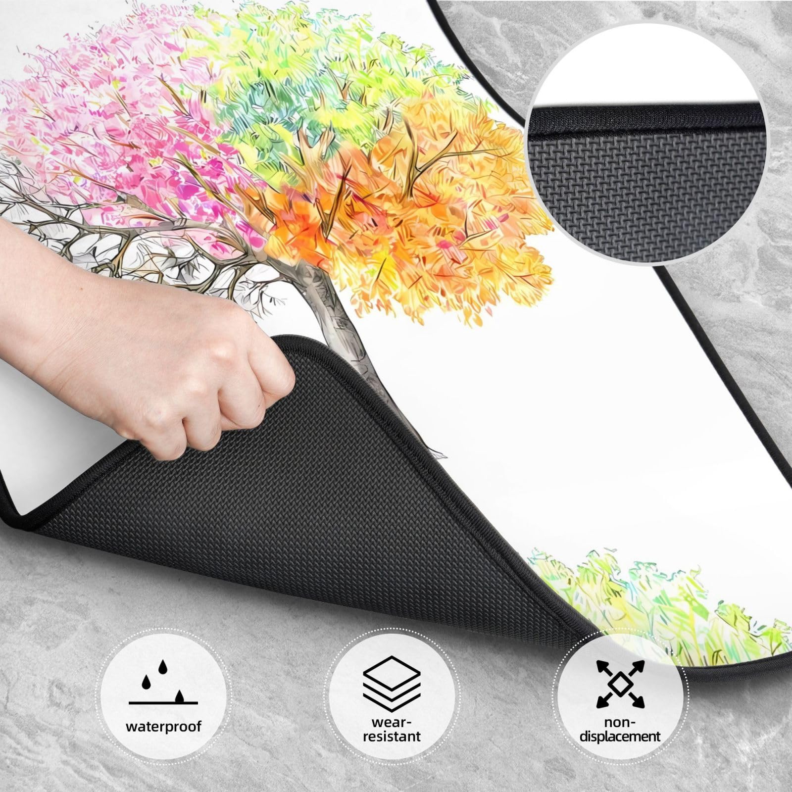 Lot de 4 tapis de sol en néoprène imperméable pour voiture